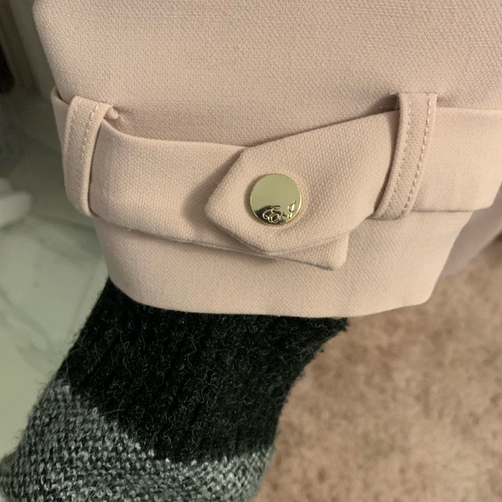 Eliza J Light Pink Trench Coat - Picture 6 of 7